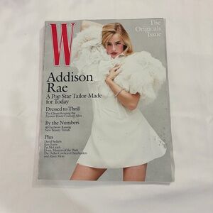 Magazine Coffee Table Book - hite & Red Cover Accents